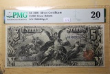 EDUCATIONAL 1896 $5 Silver Certificate PMG VF 20 Fr. 269
