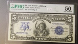 INDIAN CHIEF 1899 $5 Silver Certificate PMG AU 50 Fr. 271