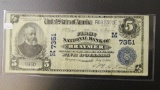 1902 $5 Plain Back NBN The First National Bank of Braymer, MO