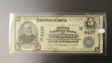 1902 $5 Plain Back NBN The First National Bank of Cainesville, MO