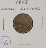 1858 Flying Eagle Cent Large Letters