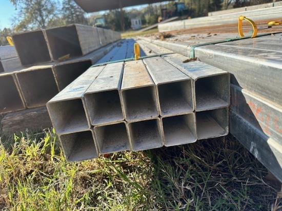 2 1/2" 12 GAUGE GALVANIZED SQUARE TUBING