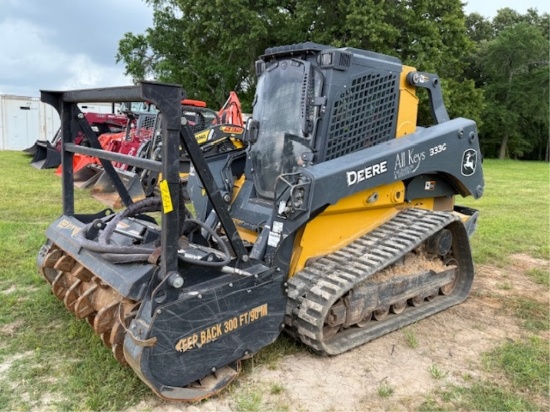 Deere 333G & Mulching Head