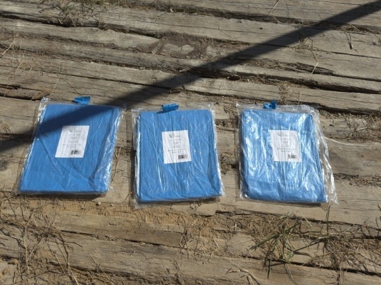 (3) 12ft x 16ft Tarps