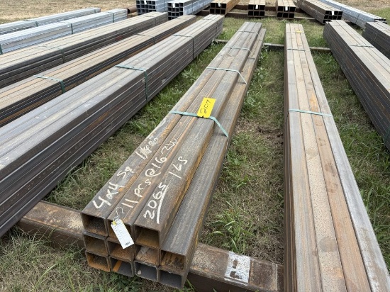 16FT HOT ROLLED 1/4GA 4X4X.250 SQUARE TUBING 32PCS