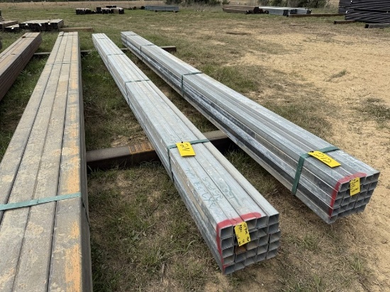 20FT 2X2 12GA SQUARE TUBING GALVANIZED 25PCS
