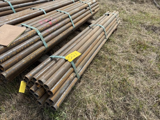 8FT HOT ROLLED 2.375IN .19GA .190 PIPE 19PCS