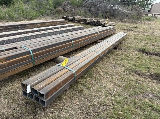 20FT HOT ROLLED 1/4GA 4X4X.250 SQ TUB 8PCS