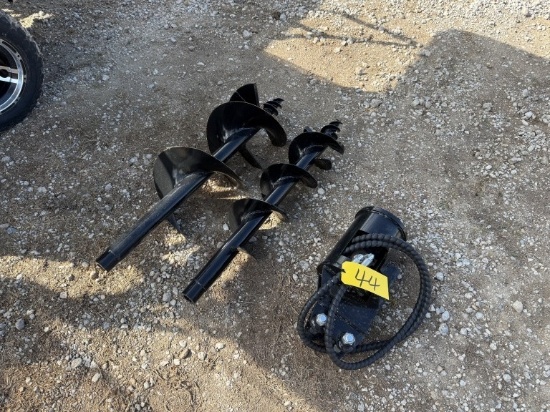 MINI EX AUGER SET-UP 12IN & 8IN BITS
