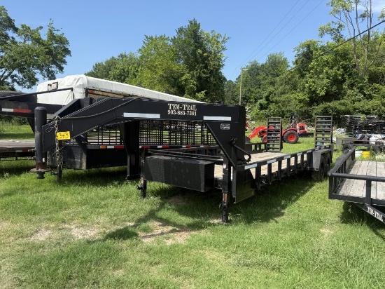 2021 24ft Tem Trail 5th Wheel Goosneck Trailer