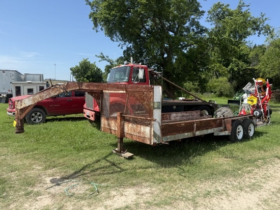 18 1/2ft Shop Made Gooseneck Trailer