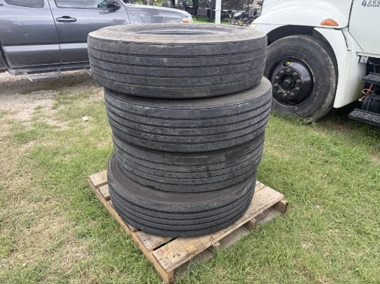 (4) 2019 Toyo 295/75R22.5 Tires