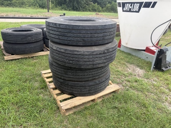 (4) 2019 Toyo 295/75R22.5 Tires