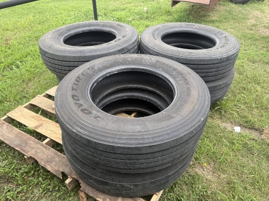 (6) 2020 Toyo 295/75R22.5 Tires