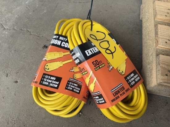 (Two) 50 ft. HD Extension Cords