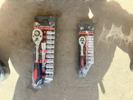 (2) 12 piece Socket Sets