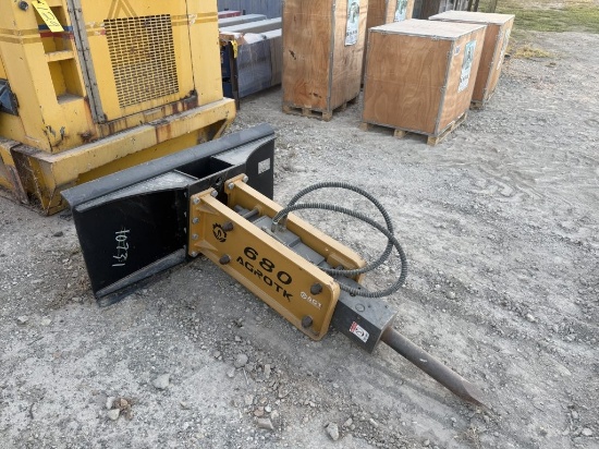 2024 AGT 680 Agrotk Skid Steer Hyd. Breaker