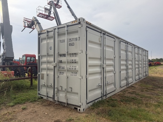 2026 40ft High Cube Container w/ Side Doors