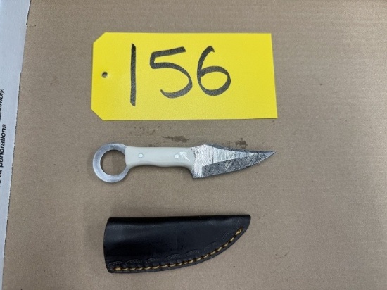 6in Hand Forged Damascus Karambit