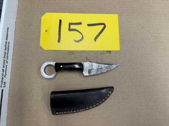 6in Hand Forged Damascus Karambit