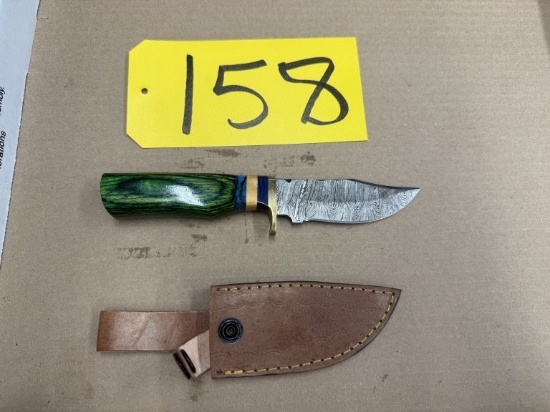 8in Hand Forged Damascus Steel Knife