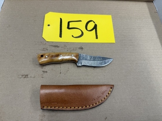 8in Hand Forged Damascus Steel Knife
