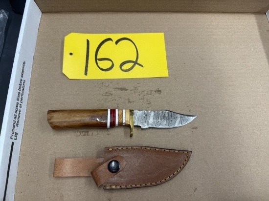 8in Hand Forged Damascus Steel Knife