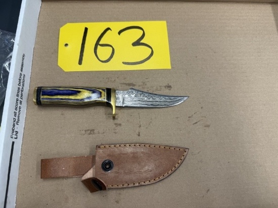 8in Hand Forged Damascus Steel Knife
