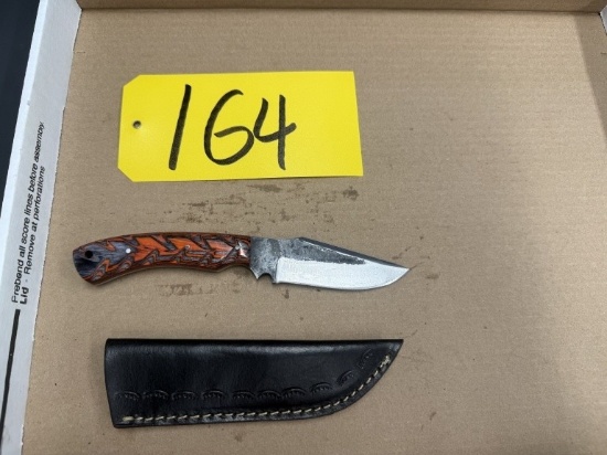 8in Hand Forged Damascus Steel Knife