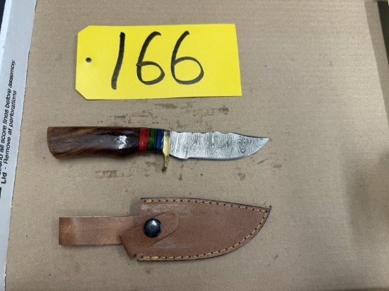 8in Hand Forged Damascus Steel Knife