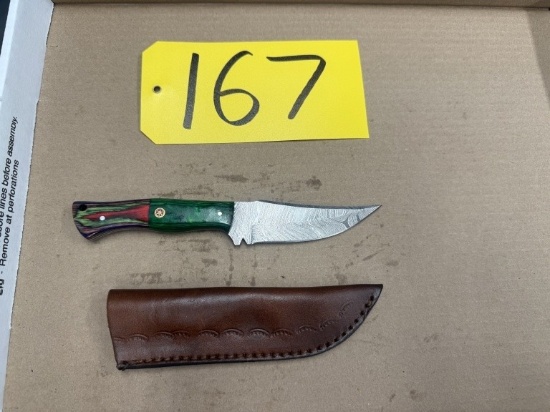 8in Hand Forged Damascus Steel Knife