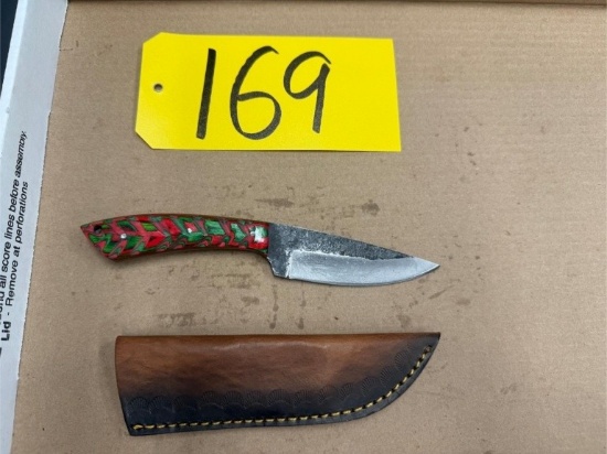 8in Hand Forged Damascus Steel Knife
