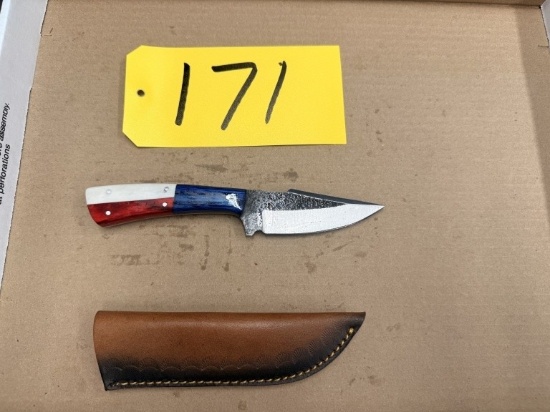 8in Hand Forged Damascus Steel Knife
