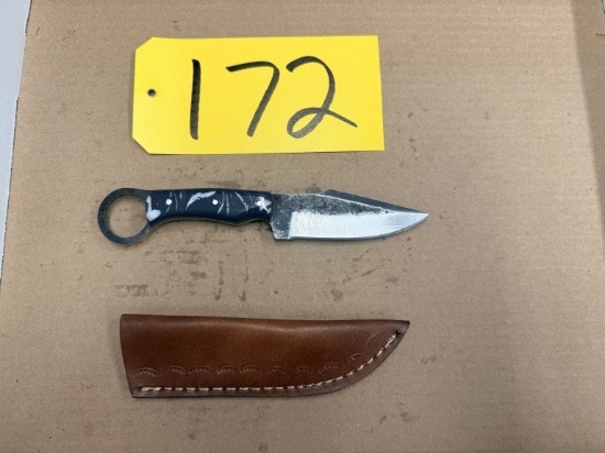 8in Hand Forged Damascus Steel Karambit