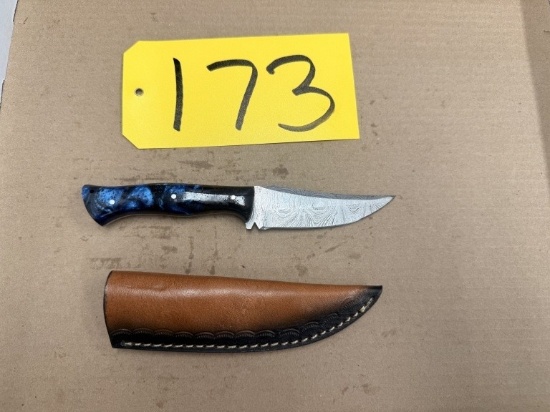 8in Hand Forged Damascus Steel Knife