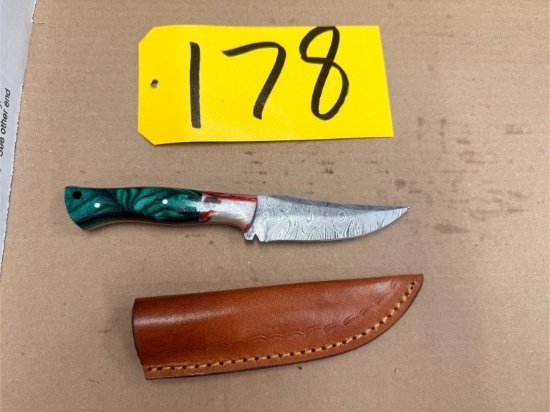 8in Hand Forged Damascus Steel Knife