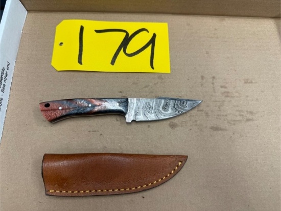 8in Hand Forged Damascus Steel Knife