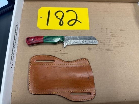 8in Hand Forged Damascus Steel Knife