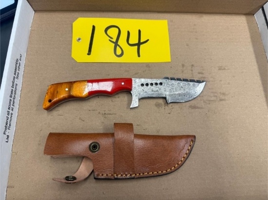 9.5in Hand Forged Damascus Steel Knife