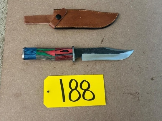 12in Hand Forged Damascus Steel Knife