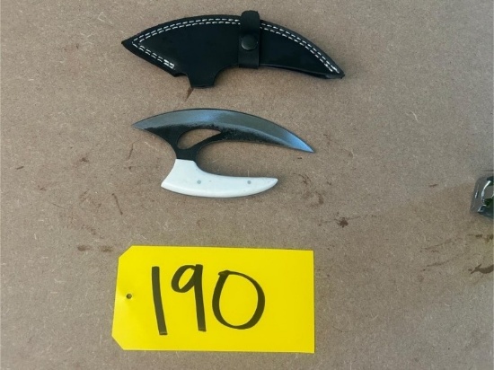 6 3/4in Hand Forged Damascus Steel Knife