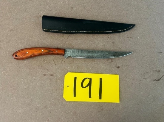 14in Hand Forged Damascus Steel Knife