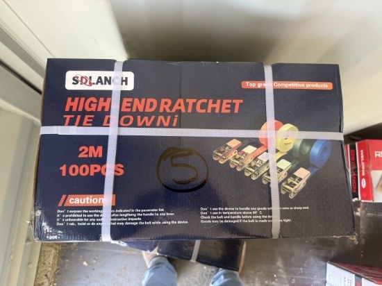 NEW IN BOX SDLANCH 2M 100pcs Ratchet Straps
