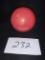 Genuine Alabaster Made In Italy Faded Red Vintage Paperweight 2 1/2