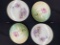 Pair of R. S. Prussia plates with 3 other France plates 5 total plates in 1 lot