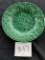 vintage GIEN Latticework Leaf Majolica 8 1/4