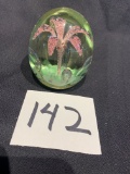 Beautiful Art Glass Paperweight 3 1/2