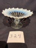 antique White Opalescent Beaded Panels 6 1/2