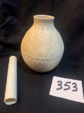 Talking Earth pottery 1986 signed STS 86 1-523 Iroquois 6 1/4