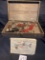 Vintage Early 1900s No 7 Gilbert Erector Set Wooden Box With Manual And Box Full Of Parts